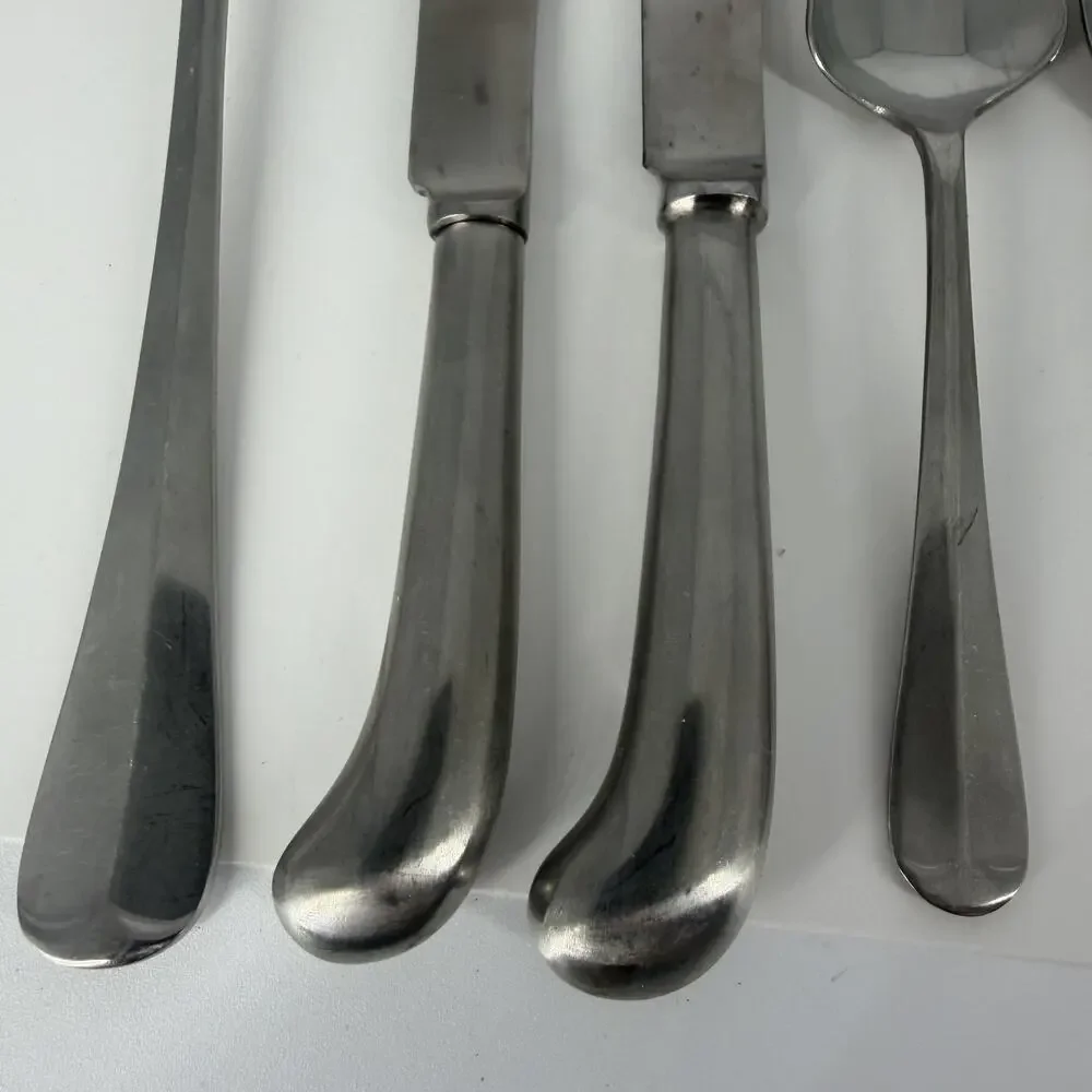 7X Serving Cooper Bros QUEEN ANNE Stainless England Fork Bonbon Sugars Spoons